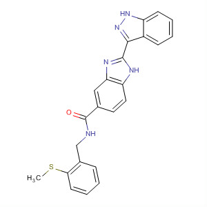 518355-71-0  1H-Benzimidazole-5-carboxamide,2-(1H-indazol-3-yl)-N-[[2-(methylthio)phenyl]methyl]-