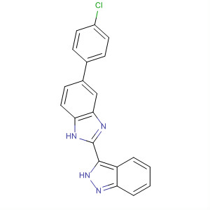 518356-09-7  1H-Benzimidazole, 5-(4-chlorophenyl)-2-(2H-indazol-3-yl)-