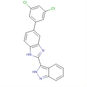 518356-12-2  1H-Benzimidazole, 5-(3,5-dichlorophenyl)-2-(2H-indazol-3-yl)-