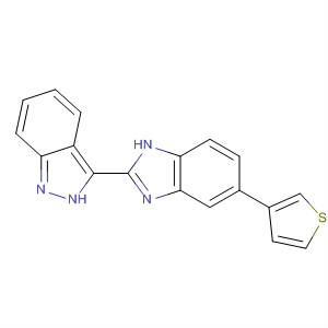 518356-18-8  1H-Benzimidazole, 2-(2H-indazol-3-yl)-5-(3-thienyl)-