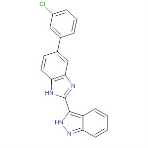518356-21-3  1H-Benzimidazole, 5-(3-chlorophenyl)-2-(2H-indazol-3-yl)-