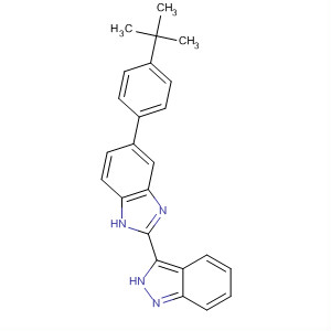 518356-26-8  1H-Benzimidazole, 5-[4-(1,1-dimethylethyl)phenyl]-2-(2H-indazol-3-yl)-