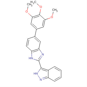 518356-35-9  1H-Benzimidazole, 2-(2H-indazol-3-yl)-5-(3,4,5-trimethoxyphenyl)-