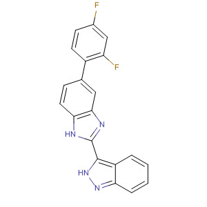 518356-43-9  1H-Benzimidazole, 5-(2,4-difluorophenyl)-2-(2H-indazol-3-yl)-