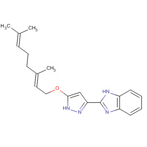 518356-84-8  1H-Benzimidazole,2-[5-[[(2E)-3,7-dimethyl-2,6-octadienyl]oxy]-1H-pyrazol-3-yl]-