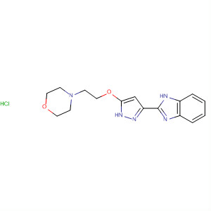518356-95-1  1H-Benzimidazole, 2-[5-[2-(4-morpholinyl)ethoxy]-1H-pyrazol-3-yl]-,monohydrochloride