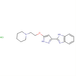 518356-96-2  1H-Benzimidazole, 2-[5-[2-(1-piperidinyl)ethoxy]-1H-pyrazol-3-yl]-,monohydrochloride