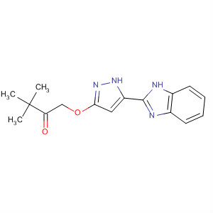 518357-05-6  2-Butanone,1-[[5-(1H-benzimidazol-2-yl)-1H-pyrazol-3-yl]oxy]-3,3-dimethyl-