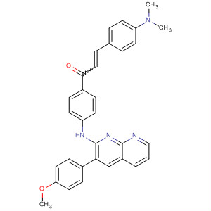 519040-84-7  2-Propen-1-one,3-[4-(dimethylamino)phenyl]-1-[4-[[3-(4-methoxyphenyl)-1,8-naphthyridin-2-yl]amino]phenyl]-