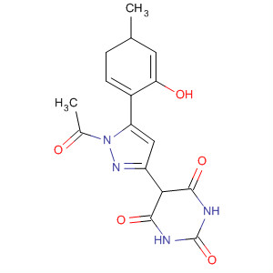 519163-66-7  1H-Pyrazole,1-acetyl-3-(hexahydro-2,4,6-trioxo-5-pyrimidinyl)-4,5-dihydro-5-(4-methoxyphenyl)-
