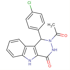 51917-00-1  4H-Pyridazino[4,5-b]indol-4-one,2-acetyl-1-(4-chlorophenyl)-1,2,3,5-tetrahydro-