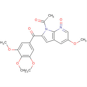 521310-05-4  1H-Pyrrolo[2,3-b]pyridine,1-acetyl-5-methoxy-2-(3,4,5-trimethoxybenzoyl)-, 7-oxide