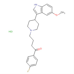 52157-79-6  1-Butanone,1-(4-fluorophenyl)-4-[4-(5-methoxy-1H-indol-3-yl)-1-piperidinyl]-,monohydrochloride