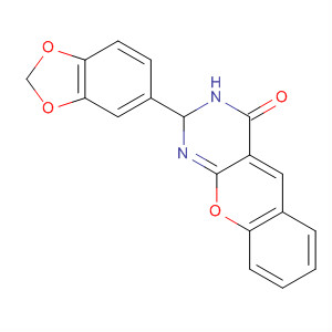 52218-13-0  4H-[1]Benzopyrano[2,3-d]pyrimidin-4-one,2-(1,3-benzodioxol-5-yl)-2,3-dihydro-