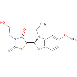 52410-78-3  4-Thiazolidinone,5-(3-ethyl-5-methoxy-2(3H)-benzoselenazolylidene)-3-(2-hydroxyethyl)-2-thioxo- 52410-78-3  4-Thiazolidinone,5-(3-ethyl-5-methoxy-2(3H)-benzoselenazolylidene)-3-(2-hydroxyethyl)-2-thioxo-
