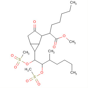 52467-13-7  Biciklo[3.1.0]hexán-2-heptánsav,6-[3-metil-1,2-bisz[(metil-szulfonil)oxi]heptil]-3-oxo-, metil-észter