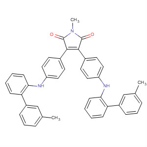 524740-09-8  1H-Pyrrole-2,5-dione,1-methyl-3,4-bis[4-[(3-methylphenyl)phenylamino]phenyl]-