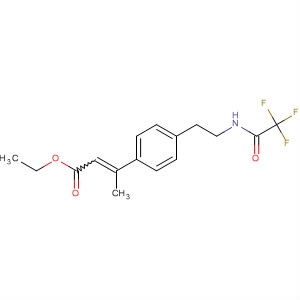 524743-28-0  2-Butenoic acid, 3-[4-[2-[(trifluoroacetyl)amino]ethyl]phenyl]-, ethyl ester