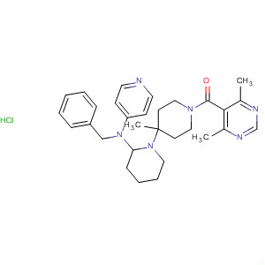 501446-80-6  [1,4'-Bipiperidin]-4-amine,1'-[(4,6-dimethyl-5-pyrimidinyl)carbonyl]-4'-methyl-N-(phenylmethyl)-N-4-pyridinyl-, hydrochloride