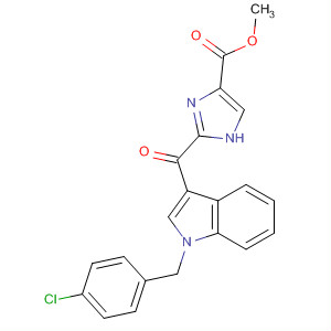 501659-74-1  1H-Imidazole-4-carboxylic acid,2-[[1-[(4-chlorophenyl)methyl]-1H-indol-3-yl]carbonyl]-, methyl ester