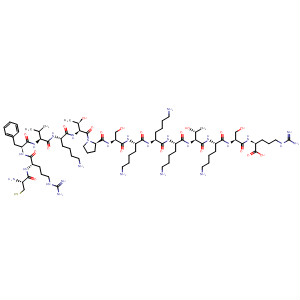 501674-73-3  L-Arginine,L-cysteinyl-L-arginyl-L-phenylalanyl-L-valyl-L-lysyl-L-threonyl-L-prolyl-L-seryl-L-lysyl-L-lysyl-L-lysyl-L-threonyl-L-lysyl-L-seryl-