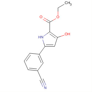 501677-29-8  1H-Pyrrole-2-carboxylic acid, 5-(3-cyanophenyl)-3-hydroxy-, ethyl ester