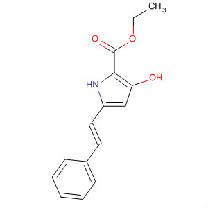 501677-30-1  1H-Pyrrole-2-carboxylic acid, 3-hydroxy-5-[(1E)-2-phenylethenyl]-, ethylester