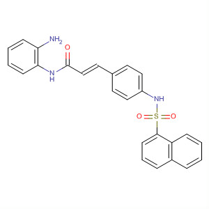 501683-12-1  2-Propenamide,N-(2-aminophenyl)-3-[4-[(1-naphthalenylsulfonyl)amino]phenyl]-, (2E)-