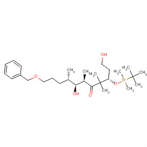 501691-09-4  5-Undecanone,3-[[(1,1-dimethylethyl)dimethylsilyl]oxy]-1,7-dihydroxy-4,4,6,8-tetramethyl-11-(phenylmethoxy)-, (3S,6R,7S,8S)-