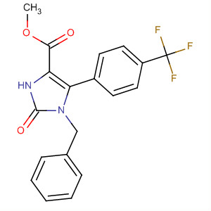 501691-30-1  1H-Imidazole-4-carboxylic acid,2,3-dihydro-2-oxo-1-(phenylmethyl)-5-[4-(trifluoromethyl)phenyl]-, methylester