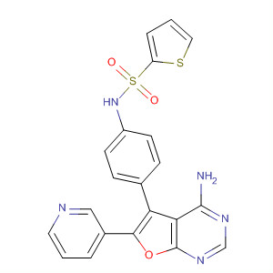 501696-47-5  2-Thiophenesulfonamide,N-[4-[4-amino-6-(3-pyridinyl)furo[2,3-d]pyrimidin-5-yl]phenyl]-