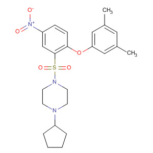 501927-20-4  Piperazine,1-cyclopentyl-4-[[2-(3,5-dimethylphenoxy)-5-nitrophenyl]sulfonyl]-