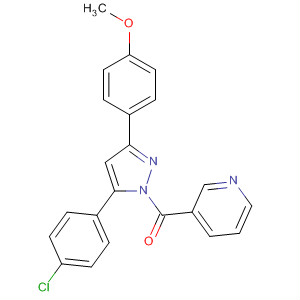 501928-94-5  1H-Pyrazole,5-(4-chlorophenyl)-3-(4-methoxyphenyl)-1-(3-pyridinylcarbonyl)-