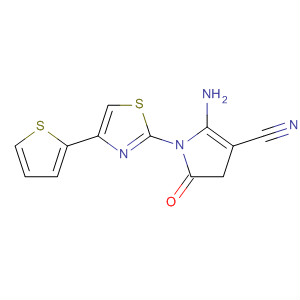 501955-50-6  1H-Pyrrole-3-carbonitrile,2-amino-4,5-dihydro-5-oxo-1-[4-(2-thienyl)-2-thiazolyl]-