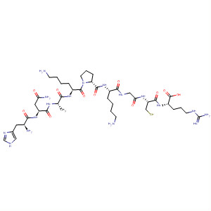 502147-06-0  L-Arginine,L-histidyl-L-asparaginyl-L-alanyl-L-lysyl-L-prolyl-L-lysylglycyl-L-cysteinyl-