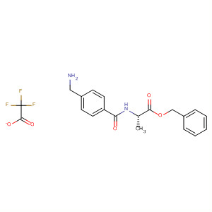 502158-12-5  L-Alanine, N-[4-(aminomethyl)benzoyl]-, phenylmethyl ester,mono(trifluoroacetate)