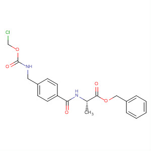 502158-15-8  L-Alanine, N-[4-[[[(chloromethoxy)carbonyl]amino]methyl]benzoyl]-,phenylmethyl ester