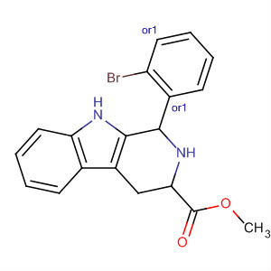 502163-61-3  1H-Pyrido[3,4-b]indole-3-carboxylic acid,1-(2-bromophenyl)-2,3,4,9-tetrahydro-, methyl ester, (1R,3R)-rel-