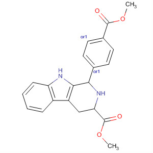 502163-62-4  1H-Pyrido[3,4-b]indole-3-carboxylic acid,2,3,4,9-tetrahydro-1-[4-(methoxycarbonyl)phenyl]-, methyl ester,(1R,3R)-rel-