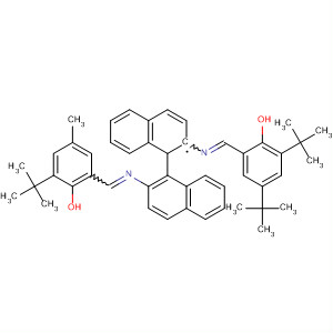 502169-04-2  Phenol,2,4-bis(1,1-dimethylethyl)-6-[[[(1R)-2'-[[[3-(1,1-dimethylethyl)-2-hydroxy-5-methylphenyl]methylene]amino][1,1'-binaphthalen]-2-yl]imino]methyl]-