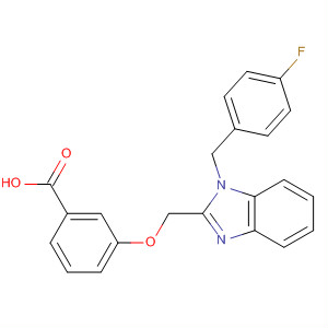 502175-50-0  Benzoic acid,3-[[1-[(4-fluorophenyl)methyl]-1H-benzimidazol-2-yl]methoxy]-