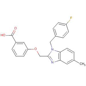 502175-93-1  Benzoic acid,3-[[1-[(4-fluorophenyl)methyl]-5-methyl-1H-benzimidazol-2-yl]methoxy]-