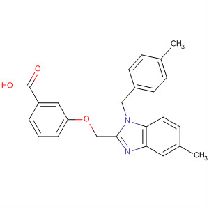 502175-95-3  Benzoic acid,3-[[5-methyl-1-[(4-methylphenyl)methyl]-1H-benzimidazol-2-yl]methoxy]-