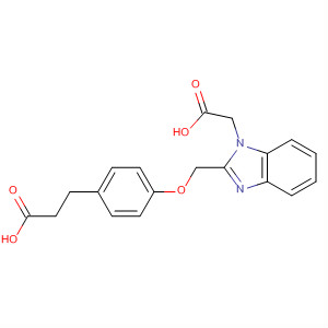 502178-87-2  1H-Benzimidazole-1-acetic acid, 2-[[4-(2-carboxyethyl)phenoxy]methyl]-
