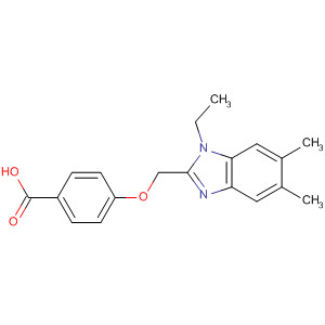 502178-94-1  Benzoic acid, 4-[(1-ethyl-5,6-dimethyl-1H-benzimidazol-2-yl)methoxy]-