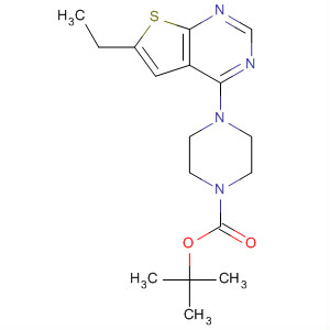 502641-60-3  1-Piperazinecarboxylic acid, 4-(6-ethylthieno[2,3-d]pyrimidin-4-yl)-,1,1-dimethylethyl ester