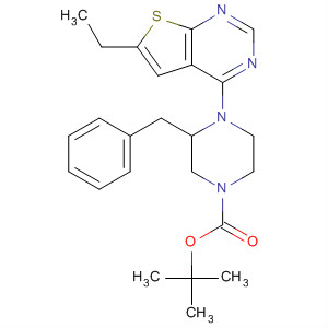 502644-88-4  1-Piperazinecarboxylic acid,4-(6-ethylthieno[2,3-d]pyrimidin-4-yl)-3-(phenylmethyl)-,1,1-dimethylethyl ester