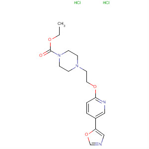 502658-42-6  1-Piperazinecarboxylic acid, 4-[2-[[5-(5-oxazolyl)-2-pyridinyl]oxy]ethyl]-,ethyl ester, dihydrochloride