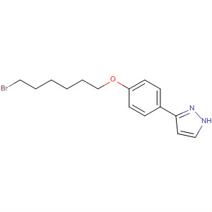 502658-80-2  1H-Pyrazole, 3-[4-[(6-bromohexyl)oxy]phenyl]-