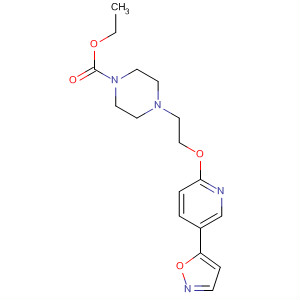 502659-07-6  1-Piperazinecarboxylic acid,4-[2-[[5-(5-isoxazolyl)-2-pyridinyl]oxy]ethyl]-, ethyl ester